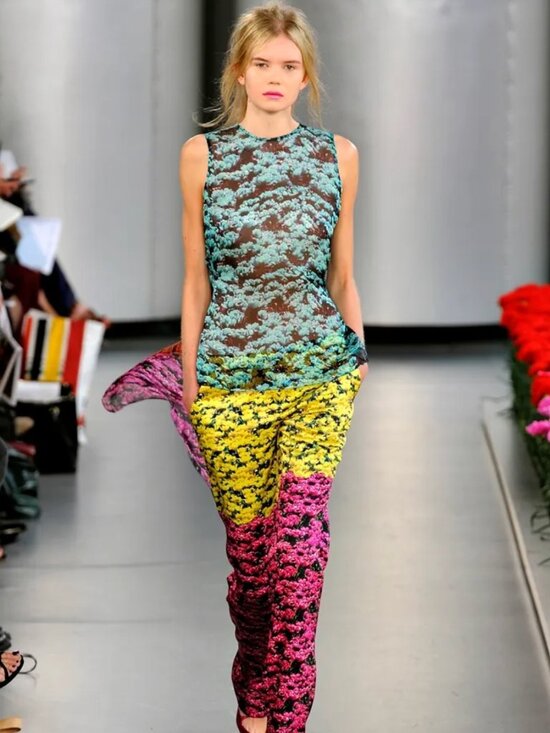 MARY KATRANTZOU Tops - Mary Katrantzou Printed Silk Tunic, size 8, fits like S/M